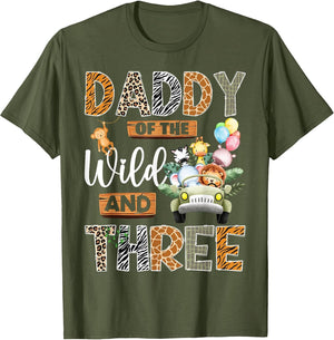 Daddy of The Wild and Three 3Rd Birthday Boy Safari Truck