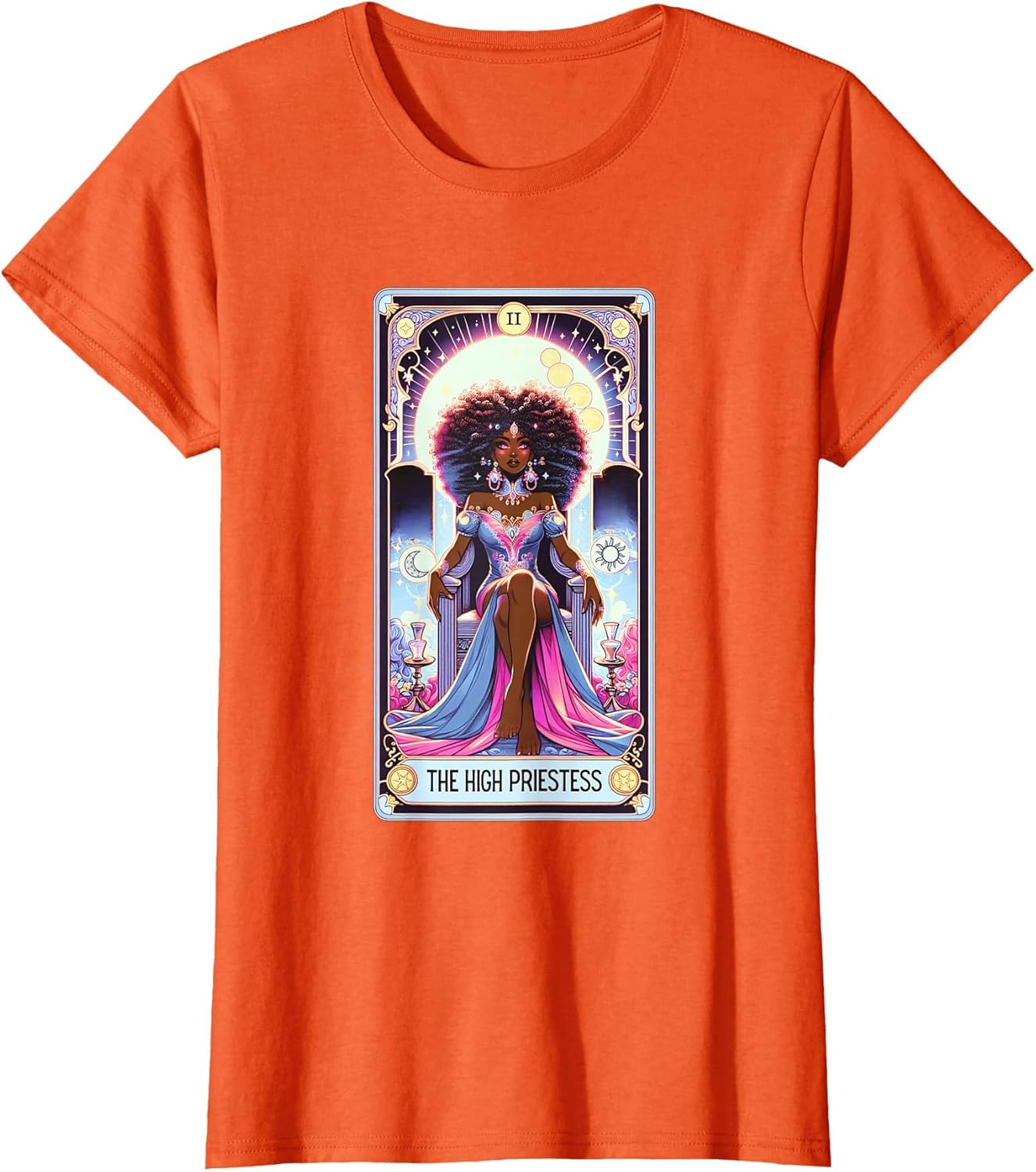 Mystical Celestial High Priestess Tarot Card