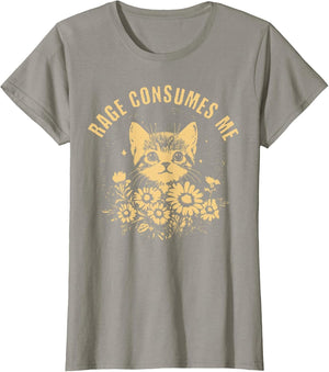 Rage Consumes Me Cute Cat Meme