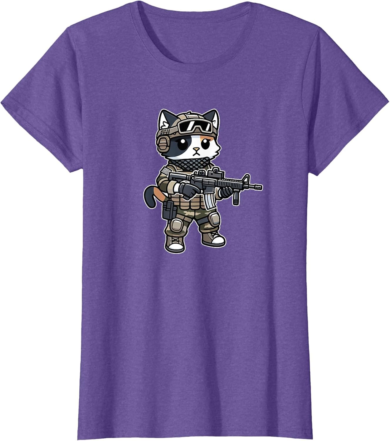Cool Tactical Calico Cat Military Animal Veteran