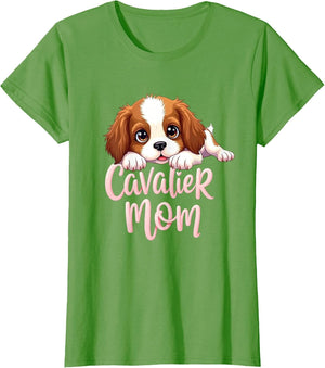 Cavalier Mom Dog King Charles Spaniel Mama Cute Puppy