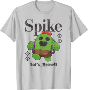 Brawl Stars Spike The Legendary Brawler Distressed Poster