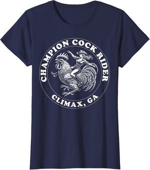 Champion Cock Rider Funny Cowgirl Rooster Bachelorette Fun
