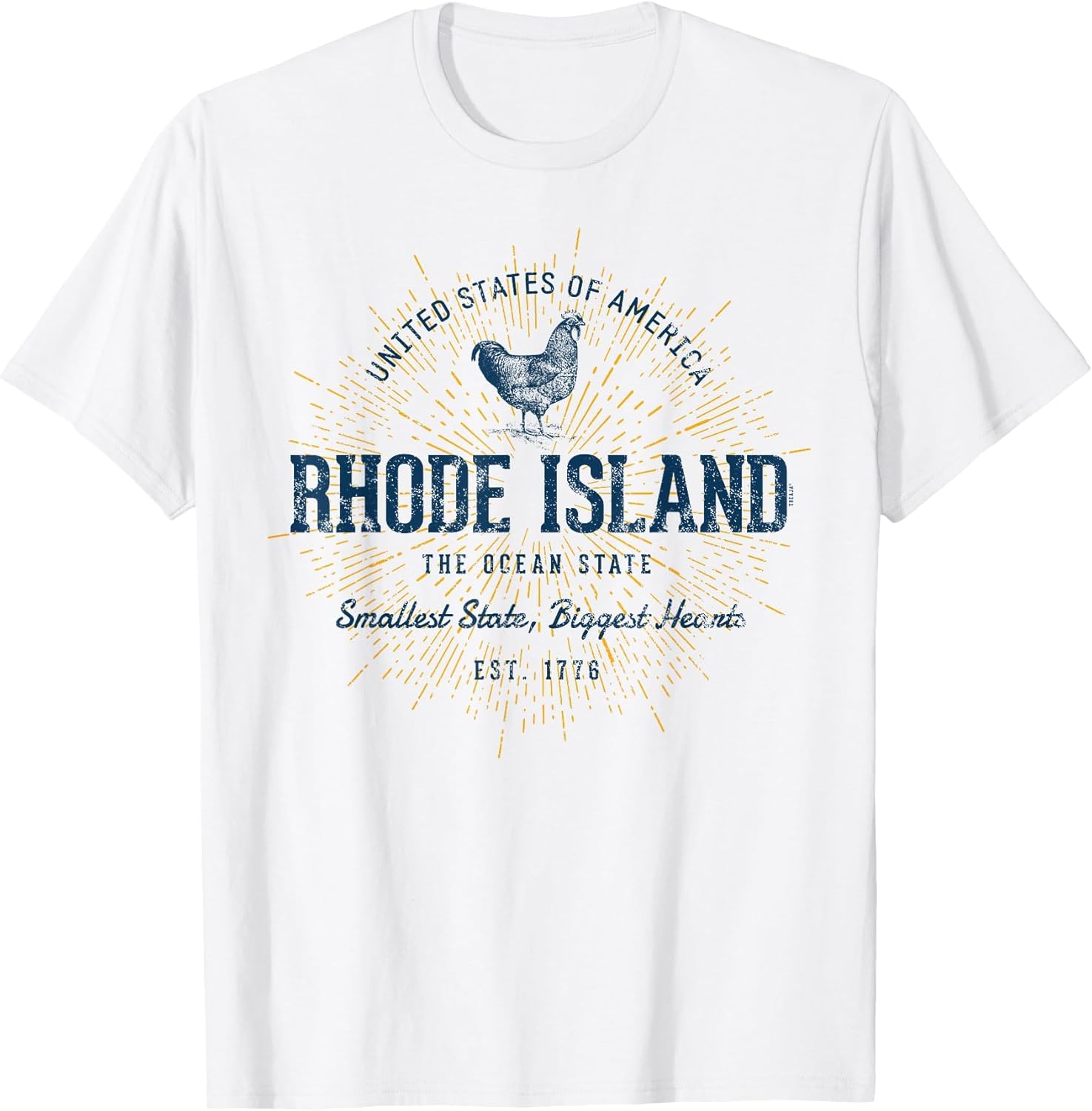 Vintage State of Rhode Island Retro