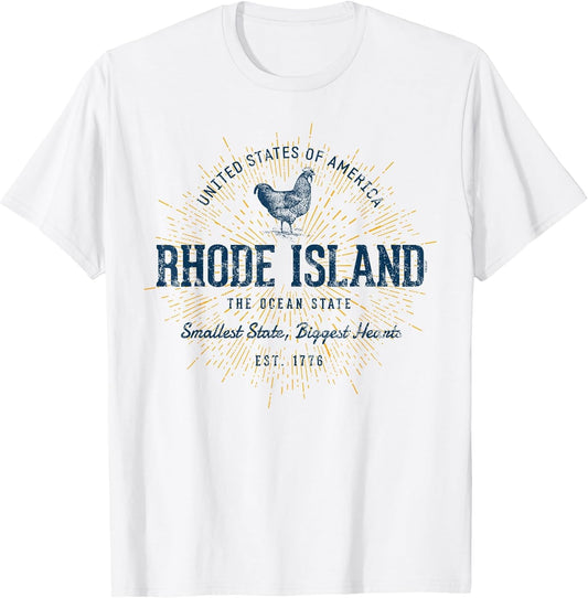 Vintage State of Rhode Island Retro
