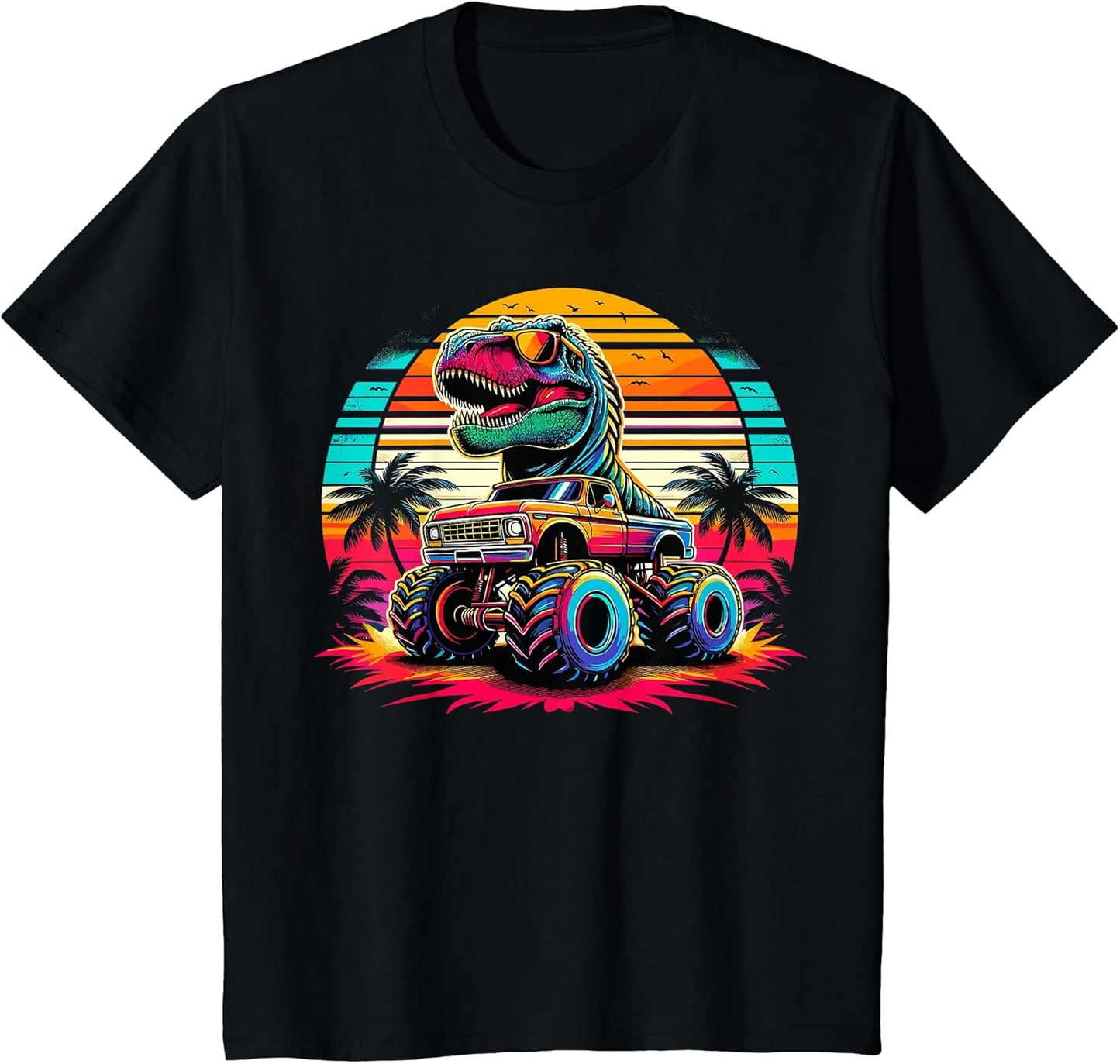 Monster Truck Summer Beach Dinosaur Monster Truck