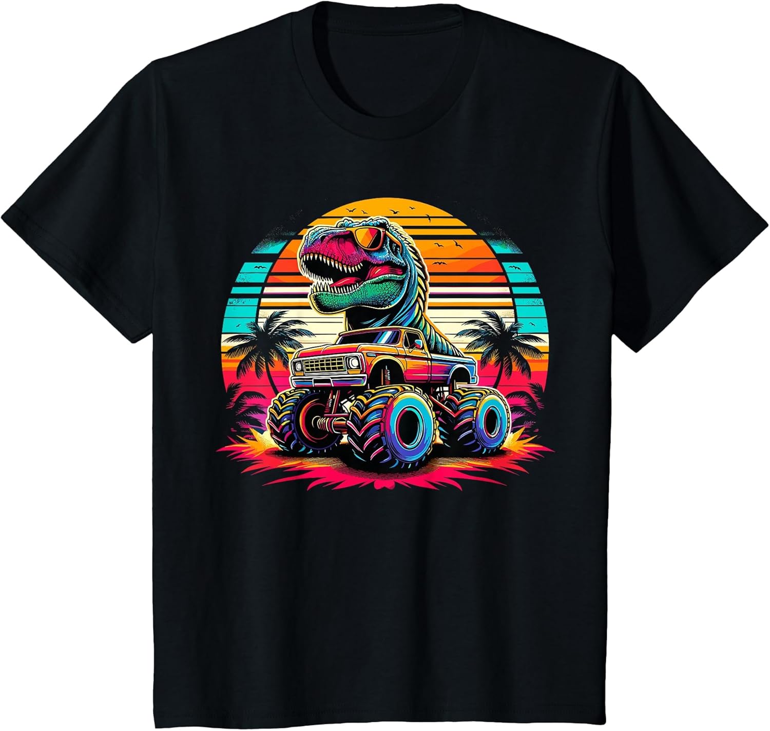 Monster Truck Summer Beach Dinosaur Monster Truck