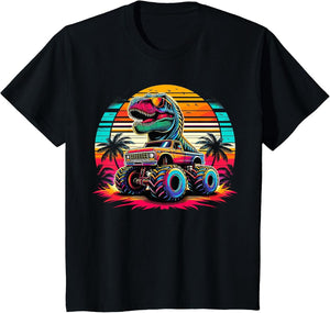 Monster Truck Summer Beach Dinosaur Monster Truck