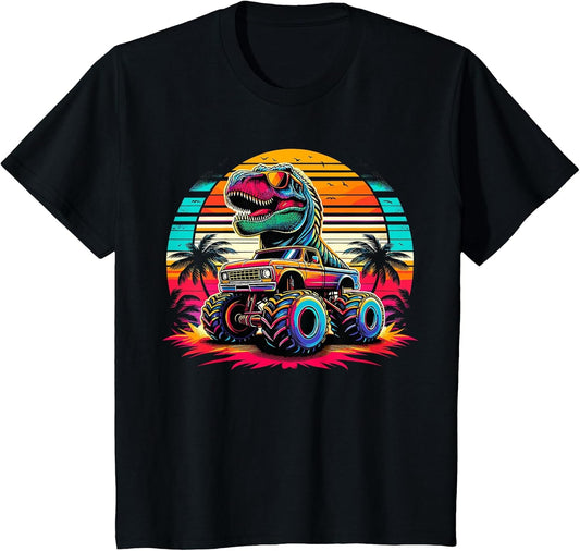 Monster Truck Summer Beach Dinosaur Monster Truck