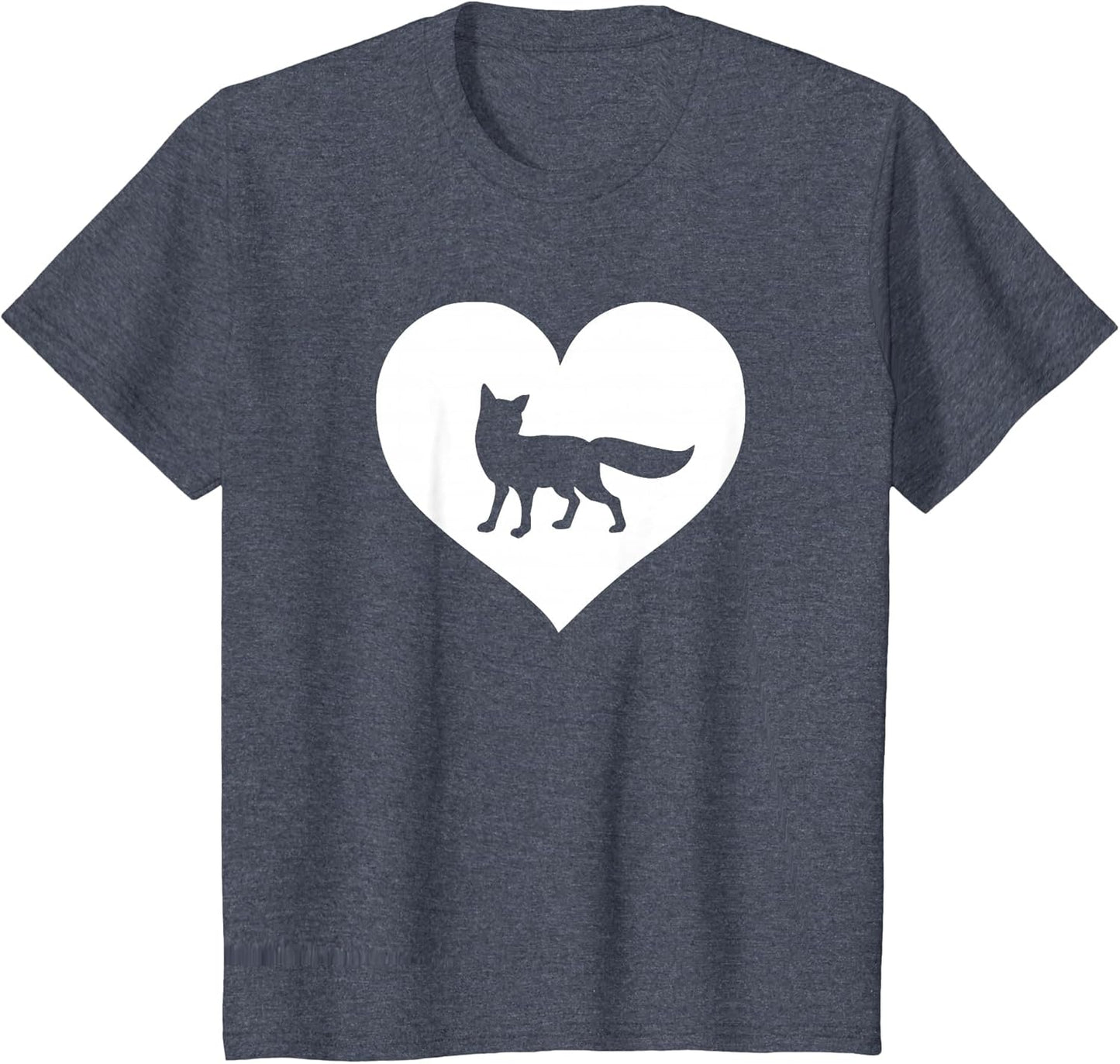 A Cute Purple or Pink Fox , Youth, Heather Blue, 3T