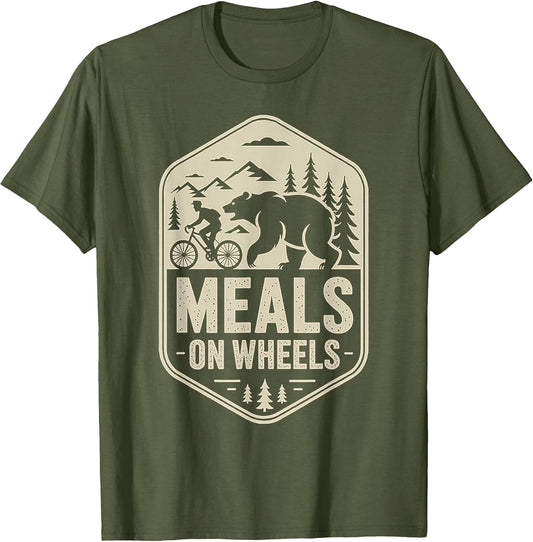 Meals On Wheels Funny Beer Biker