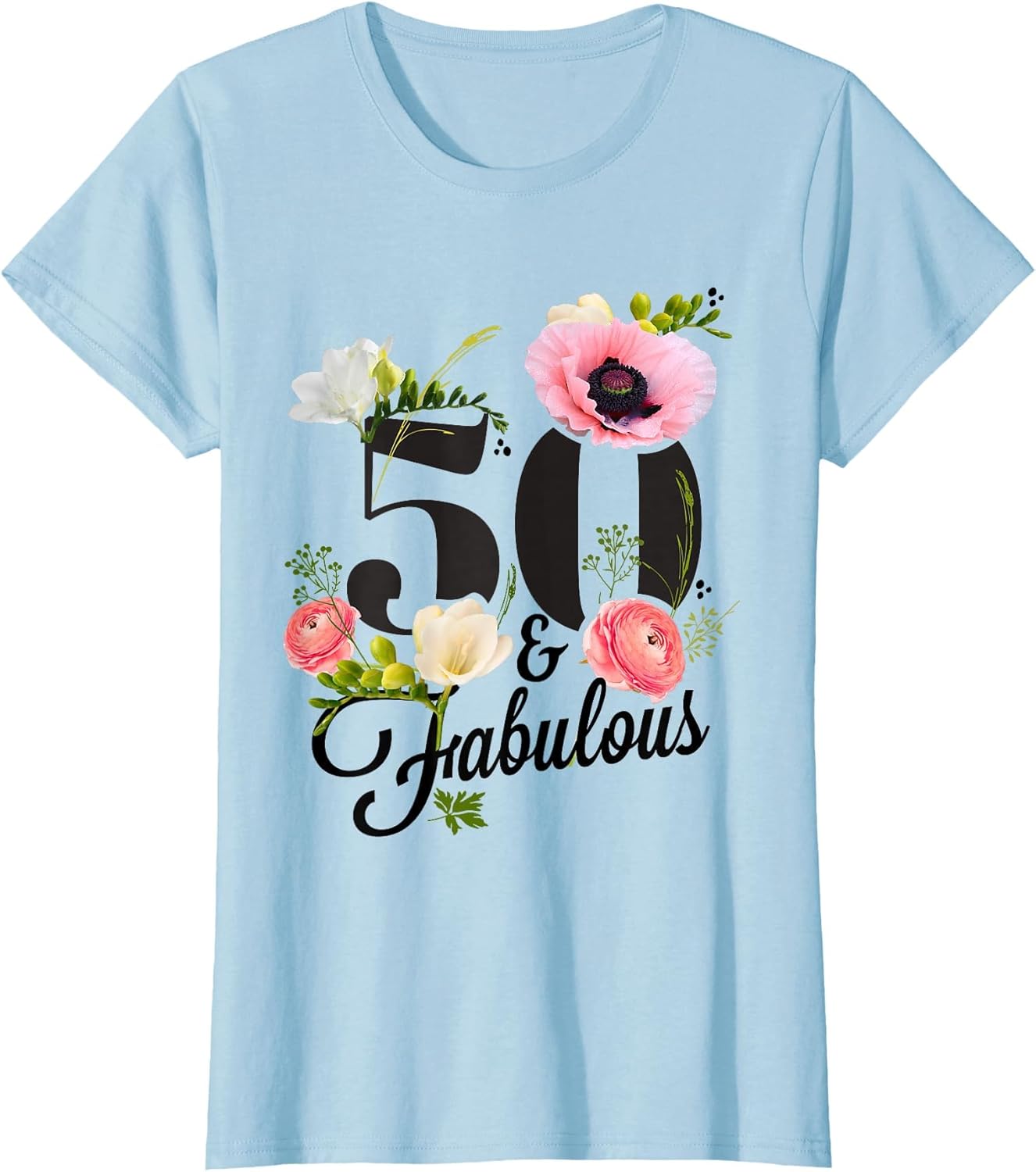 50 and Fabulous 50 Year Old Floral 50th Birthday Gardening