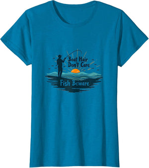 Boat Hair Don't Care Fish Beware Fishing Apparel