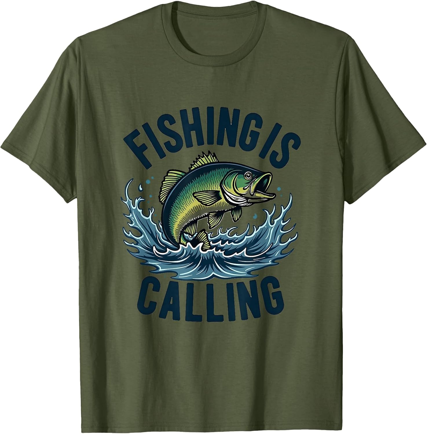 Fishing Is Calling Angler Fish Graphic Design