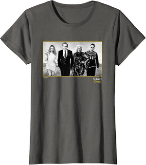 Schitt's Creek Cast Portrait with Alexis Johnny Moira David