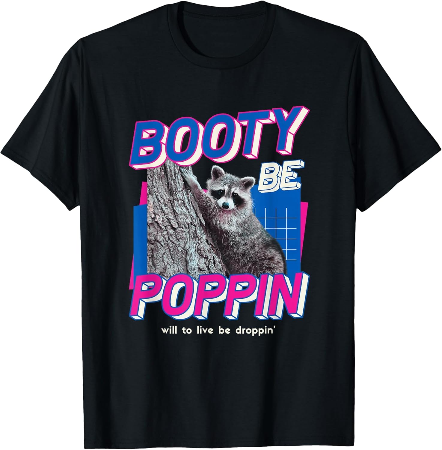 Booty Be Poppin Funny Raccoon Mental Health Meme Pump Cover