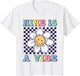 Nine is A Vibe Cute Groovy 9th Birthday Party Daisy Flower