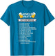 Bachelor Party Checklist Groomsmen Best Man T Shirt