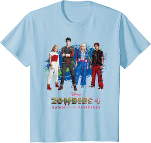 Kids Disney Zombies 4 Nova & Victor + Zed & Addison Official Logo