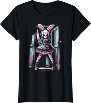 Pastel Goth Bunny Mask Girl Horror Slasher Anime Alt Rabbit