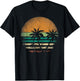 Sunset Beach Palm Trees Summer Vibes Retro Tropical Summer