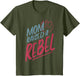 Star Wars Mom Raised A Rebel Red Text Rebel Logo