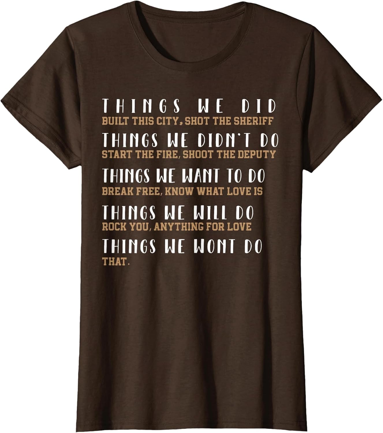 Things We Did Built This City Shot The Sheriff Start