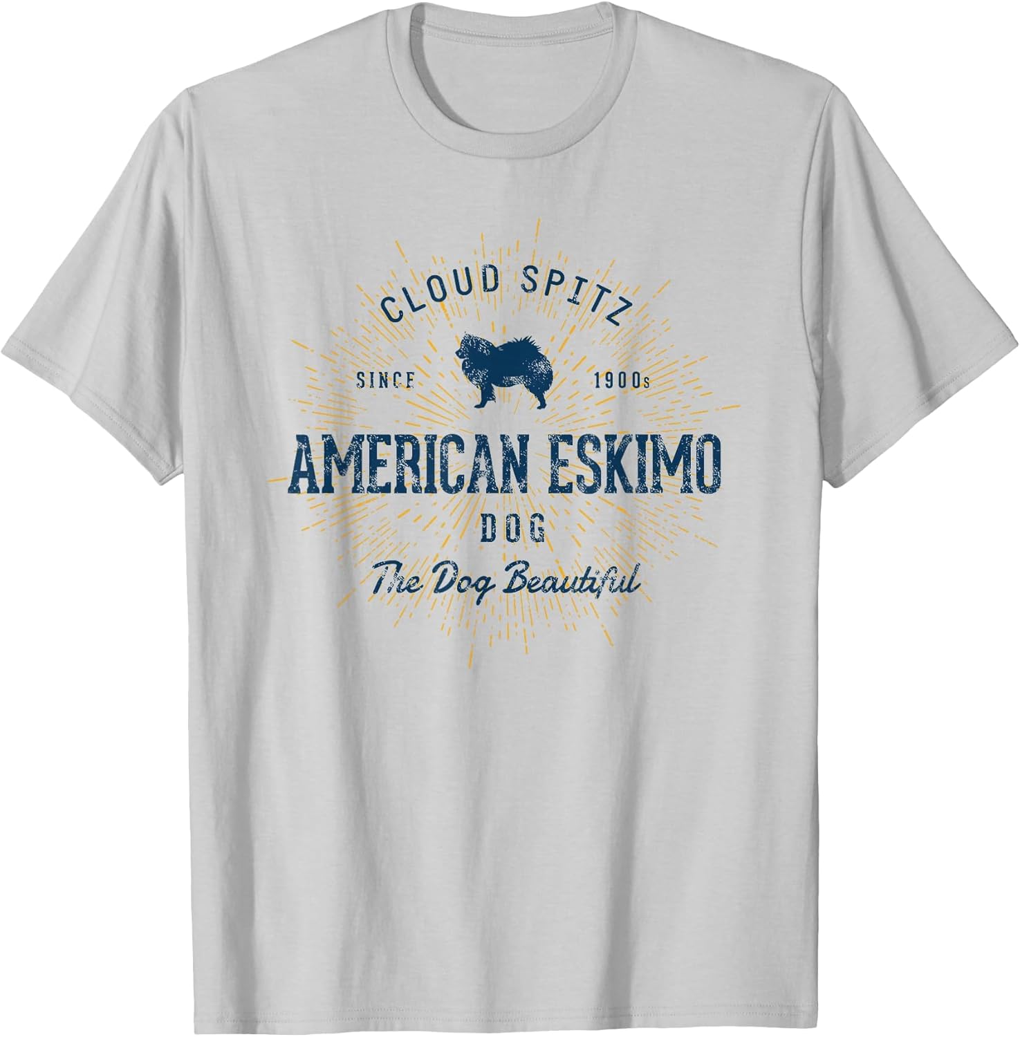 Vintage American Eskimo Dog Retro