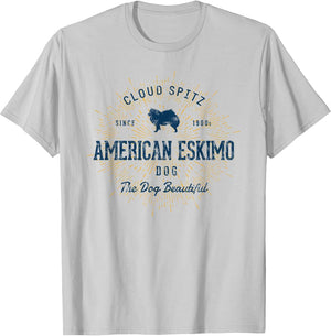 Vintage American Eskimo Dog Retro