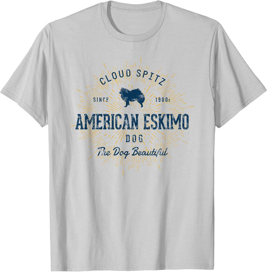 Vintage American Eskimo Dog Retro