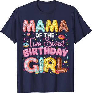 Mama of The Two Sweet Birthday Girl Donut 2Nd Birthday