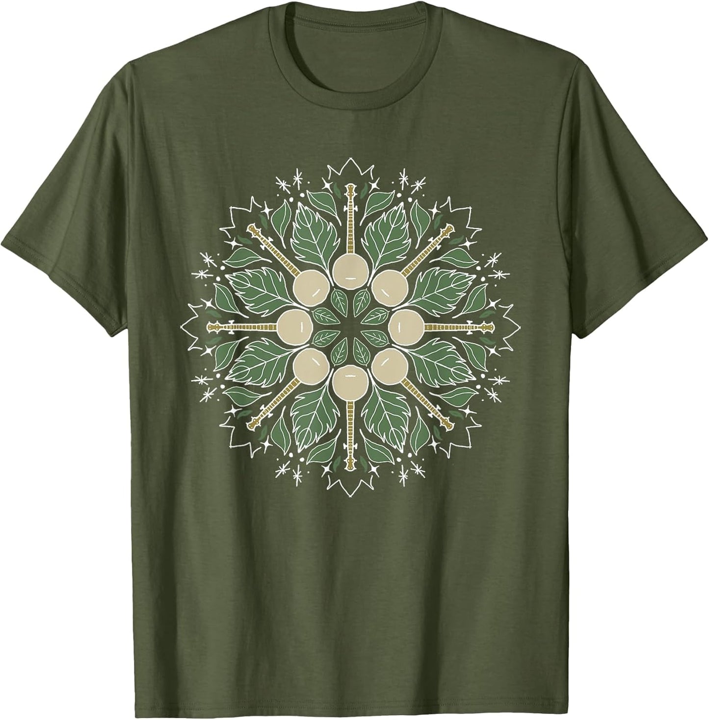 Banjo Mandala Bluegrass, Mindfulness & Nature Graphic