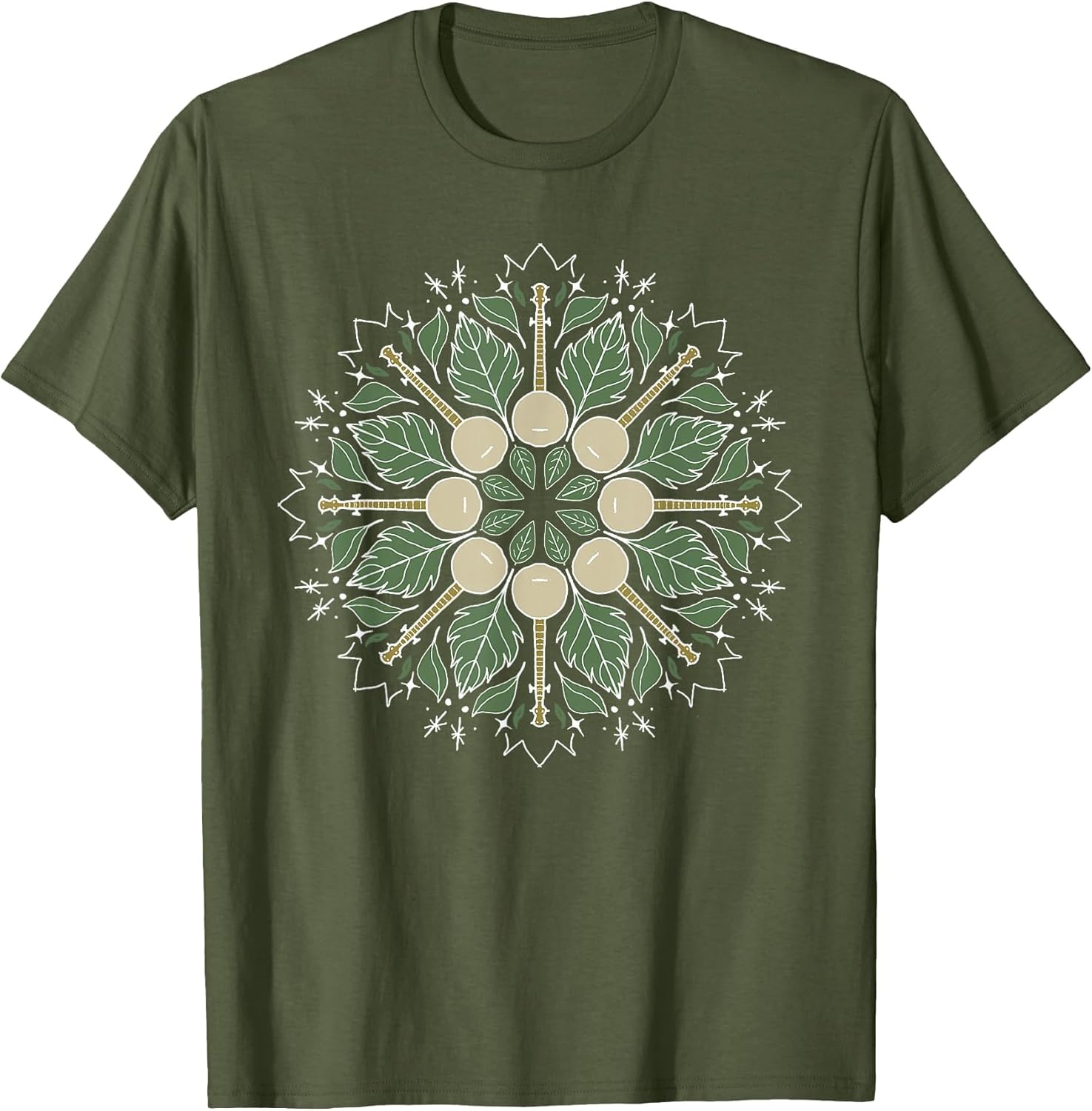 Banjo Mandala Bluegrass, Mindfulness & Nature Graphic