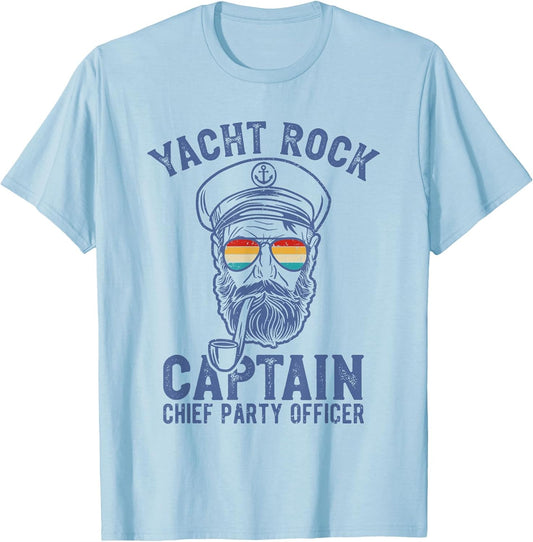Yacht Rock Captain Pontoon Boat Party Sailor Boating