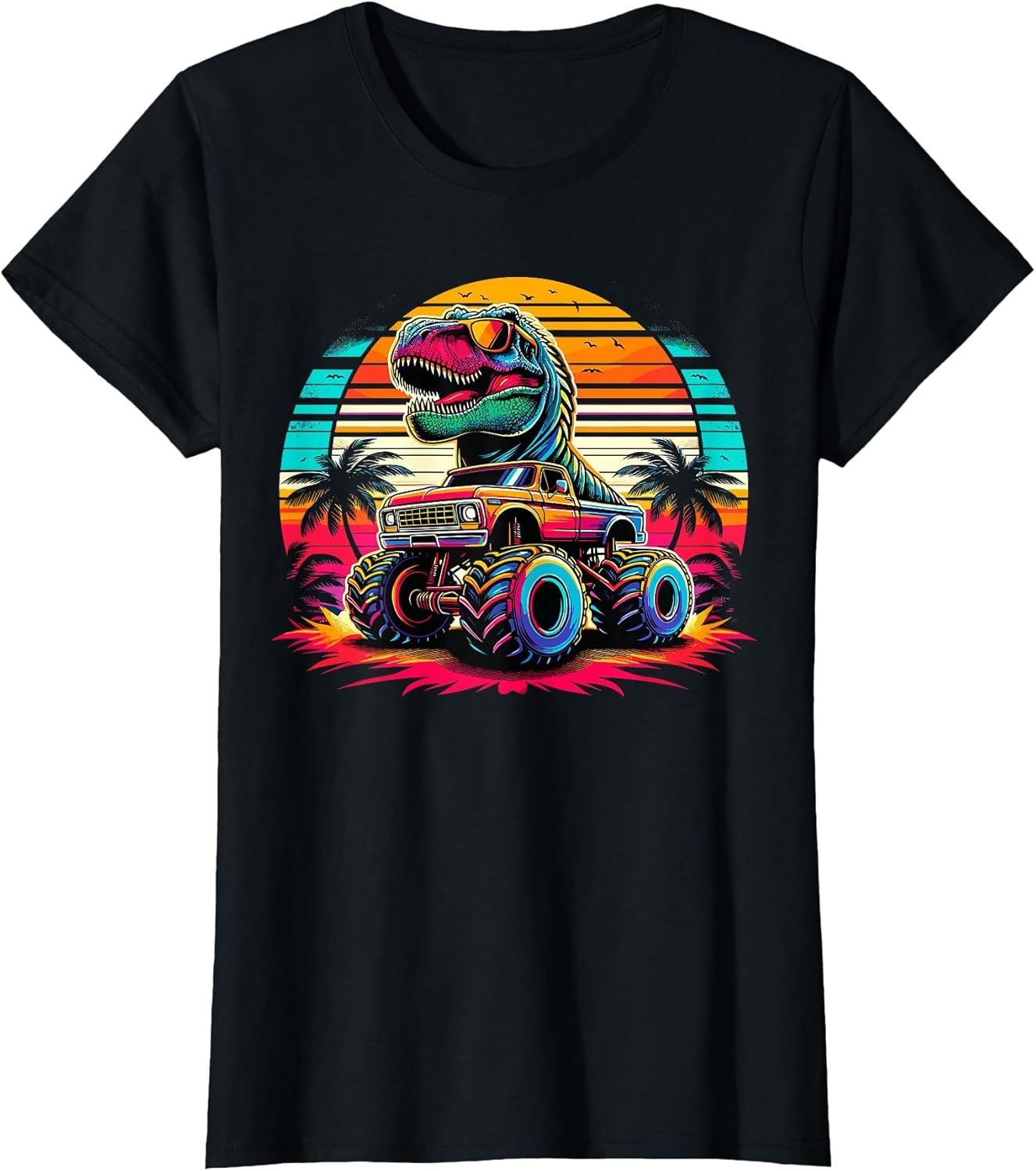 Monster Truck Summer Beach Dinosaur Monster Truck