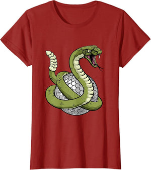 Rattlesnake Snake Golf Ball Sports Team Cartoon Mascot