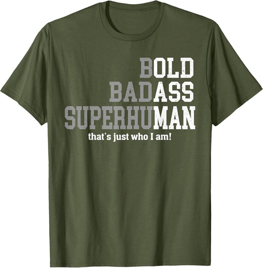 Retro Bold Ba-DASS That's Just Who I Am Old Ass Man Dad Life