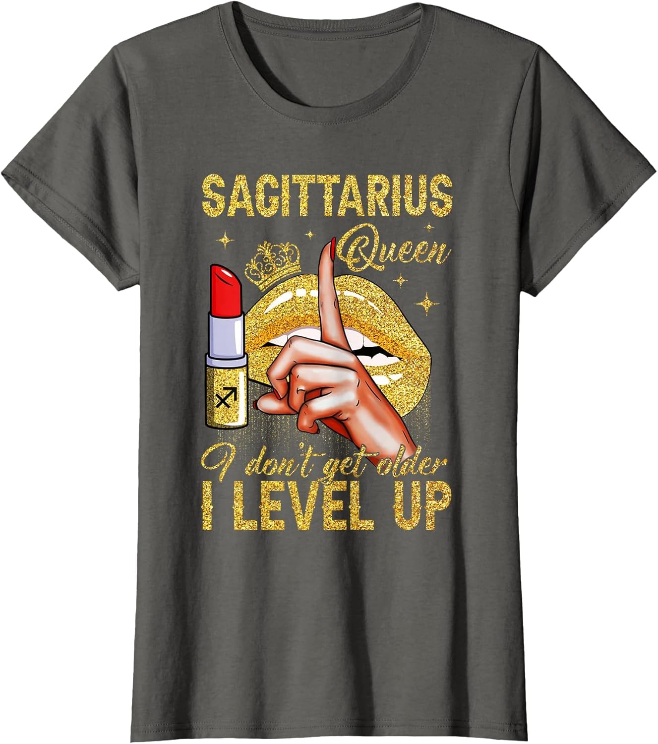 Sagittarius Queen I Level Up It's My Birthday Zodiac Sign