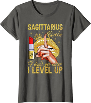 Sagittarius Queen I Level Up It's My Birthday Zodiac Sign