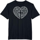 Easter Christian Heart Shirt Jesus is Love Word Heart Cross