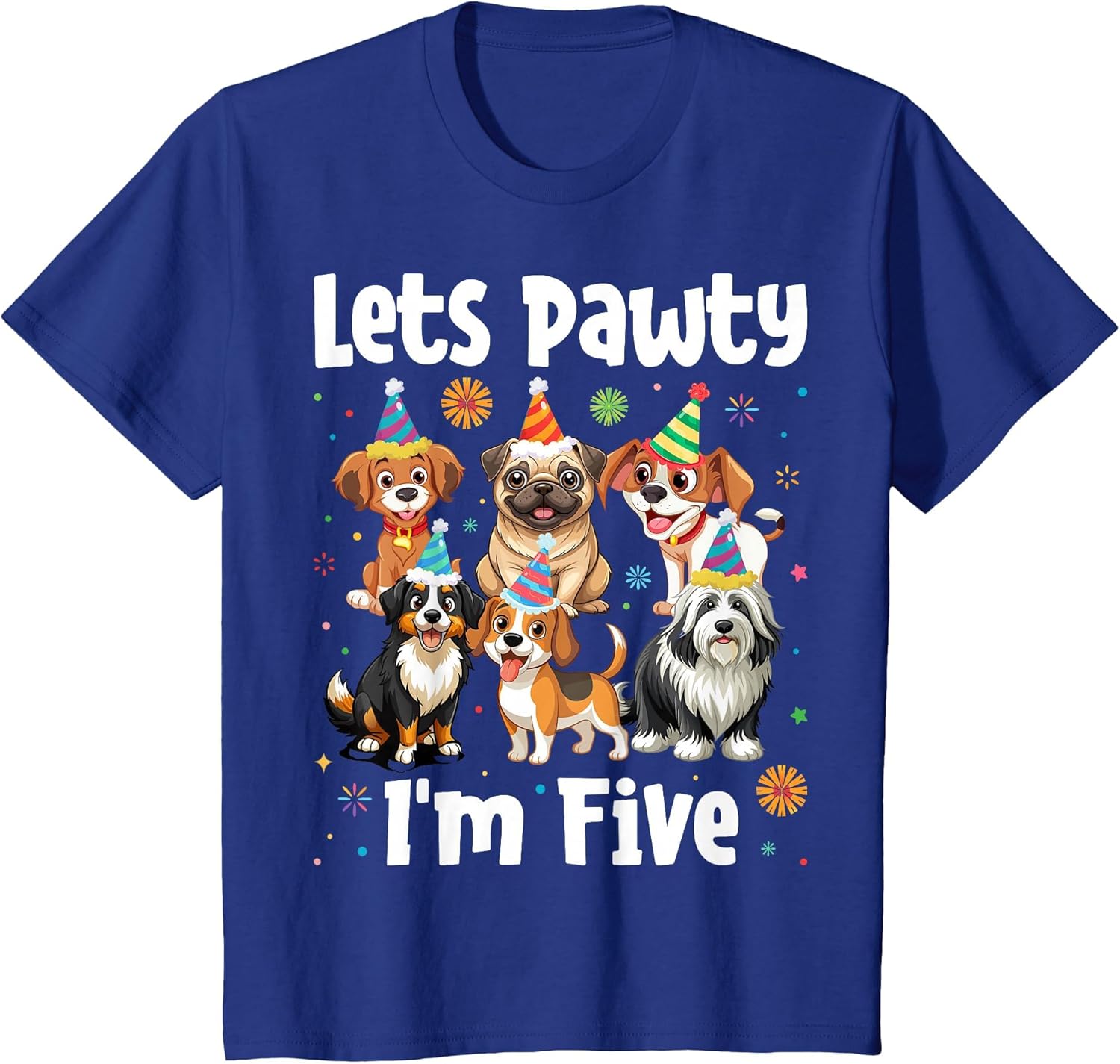 Lets Pawty I'm Five - Puppy Dog 5 Years Old 5th Birthday