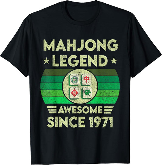 Mahjong Legend 51 Years Old Awesome Since 1971 Birthday