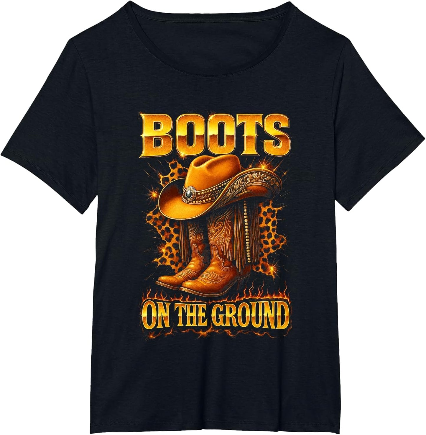 Boots On The Ground Cowboy Hat Rodeo Boots