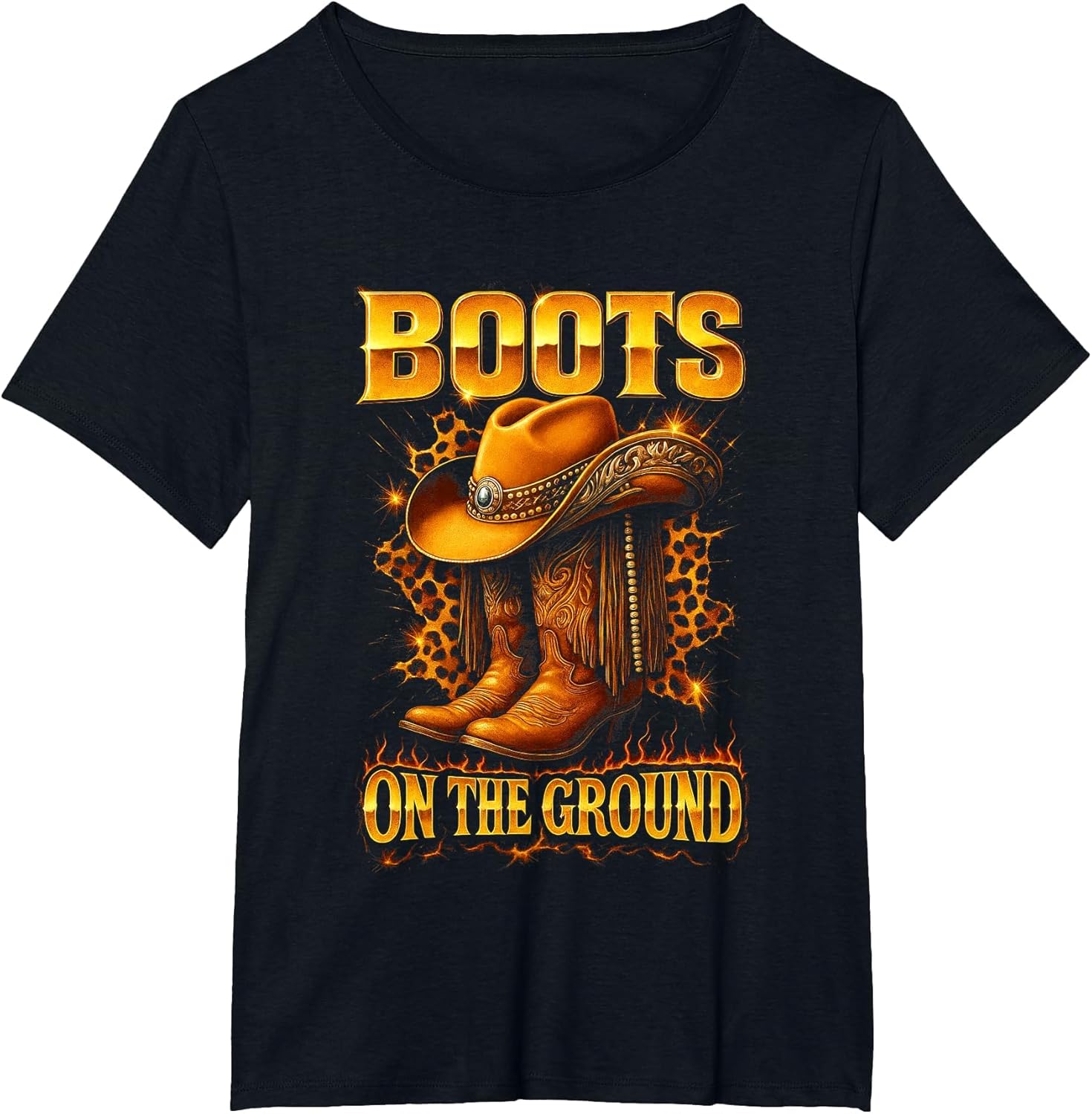 Boots On The Ground Cowboy Hat Rodeo Boots