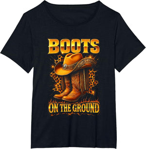Boots On The Ground Cowboy Hat Rodeo Boots