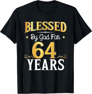 Blessed by God for 64 Years 64th Birthday Gifts Men Women