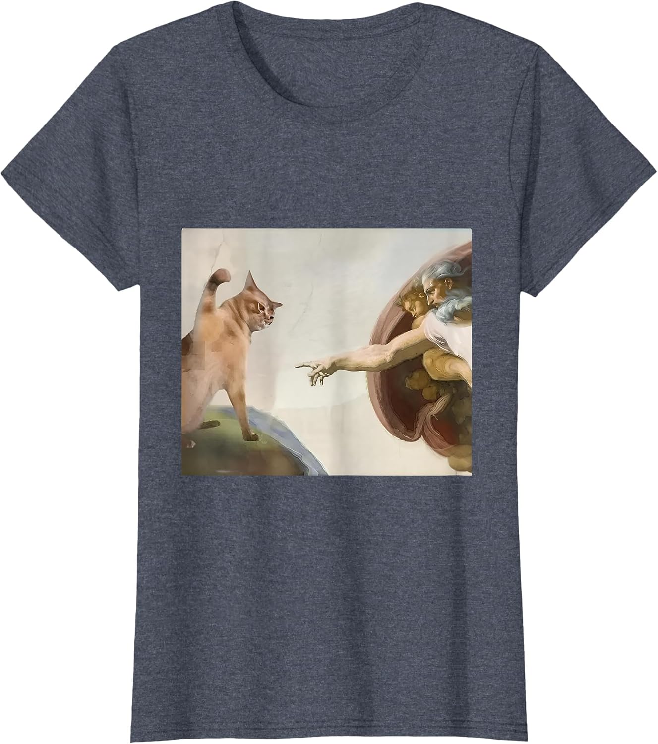 Almighty Slap Funny Cat God Creation of Adam Meme Cat Lovers