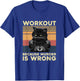 Vintage Workout Because Murder is Wrong Cat Funny Gym