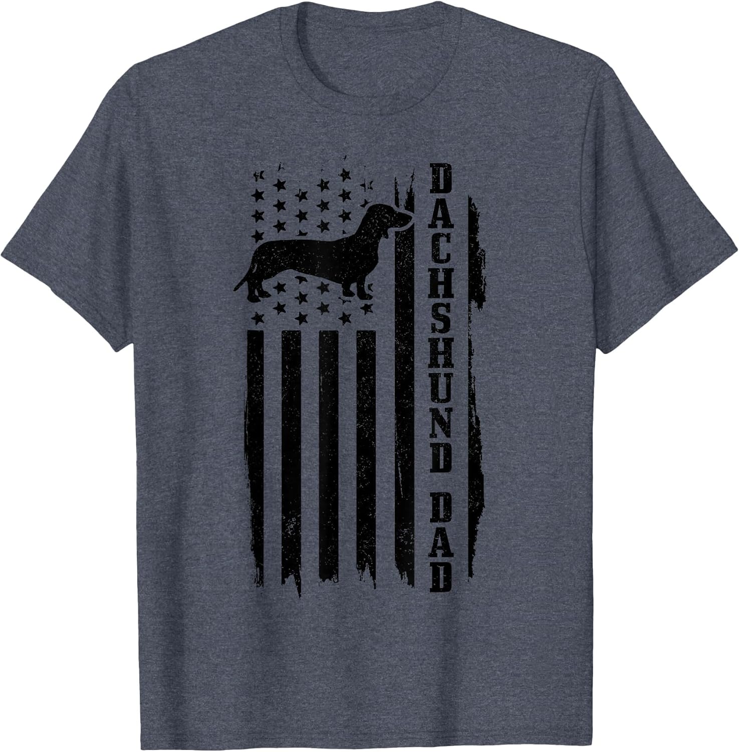 Dachshund Dad Vintage American Flag
