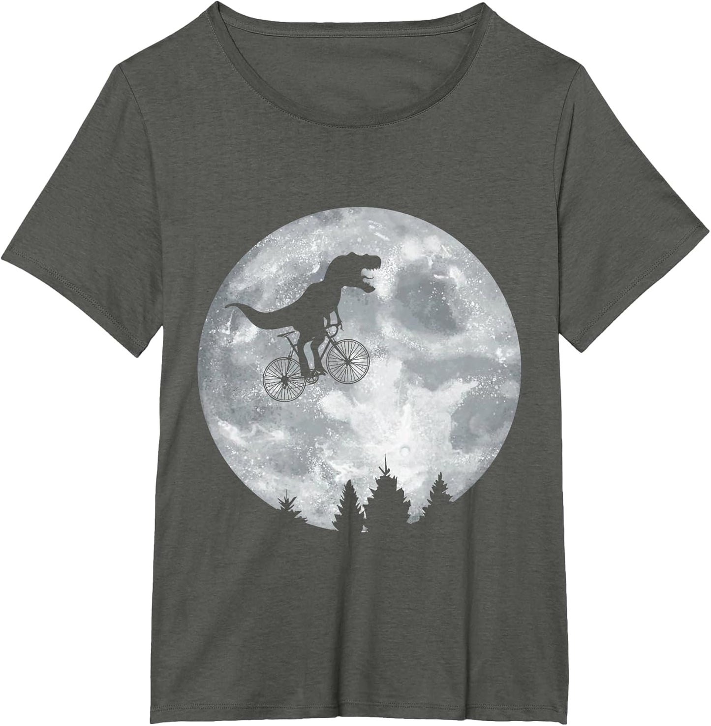 Dino Trex Riding Moon Bike Halloween Lunar Cycling